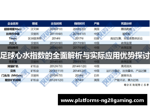 足球心水指数的全面解析与实际应用优势探讨 足球心水指数的全面解析与实际应用优势探讨