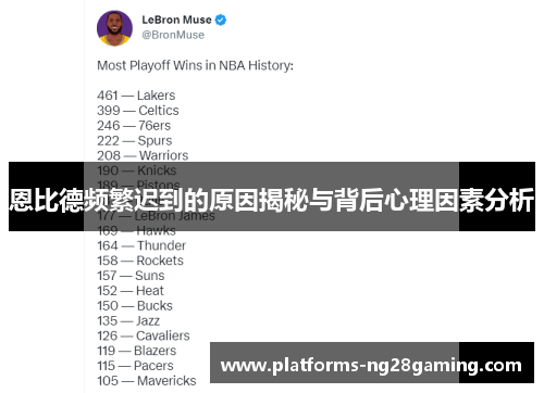 恩比德频繁迟到的原因揭秘与背后心理因素分析